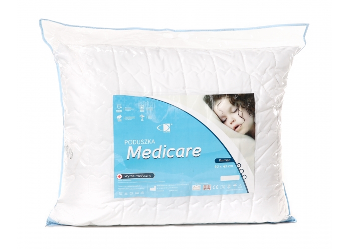 PODUSZKA MEDICARE+ 40X40 ZAMEK, ANTYALERGICZNA